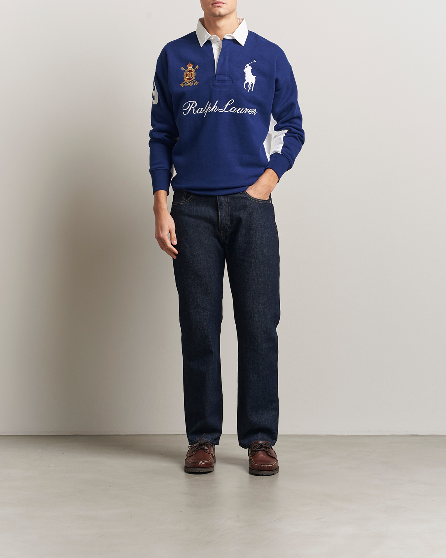 Homme | Pulls Et Tricots | Polo Ralph Lauren | Big Pony Rugby Sweater Fall Royal
