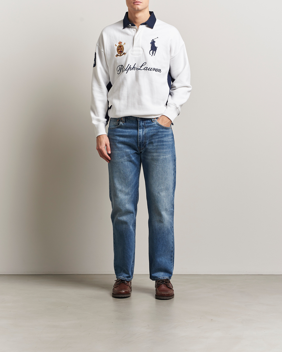 Homme | Pulls Et Tricots | Polo Ralph Lauren | Big Pony Rugby Sweater White