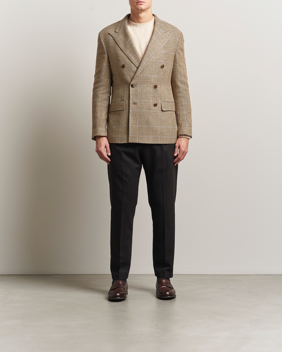 Homme | Blazers | Polo Ralph Lauren | DB Wool Prince of Wales Blazer Sand/Brown