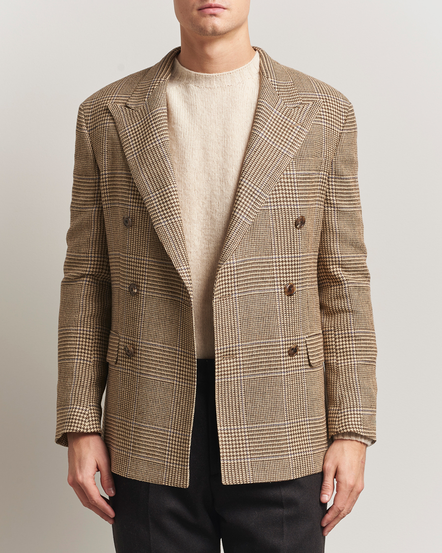 Homme | Blazers | Polo Ralph Lauren | DB Wool Prince of Wales Blazer Sand/Brown