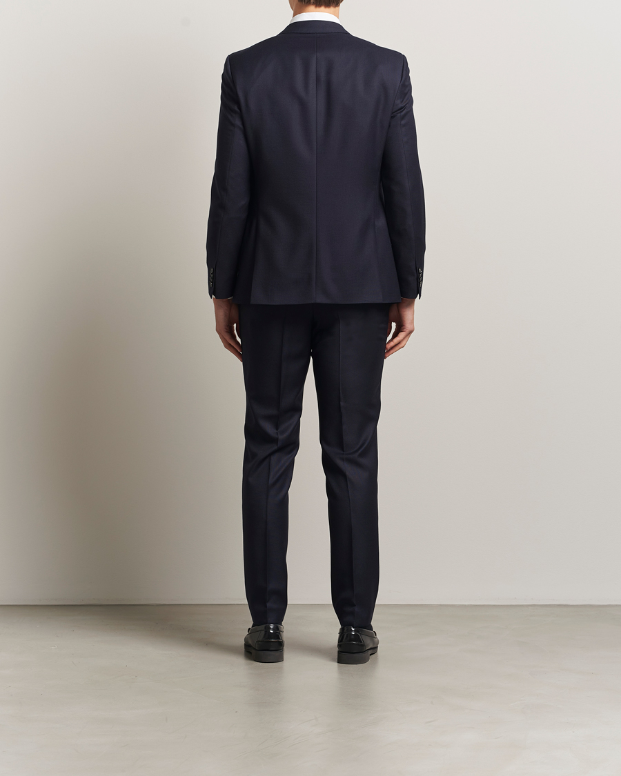 Homme | Costumes | BOSS BLACK | Huge Structured Wool Suit Dark Blue