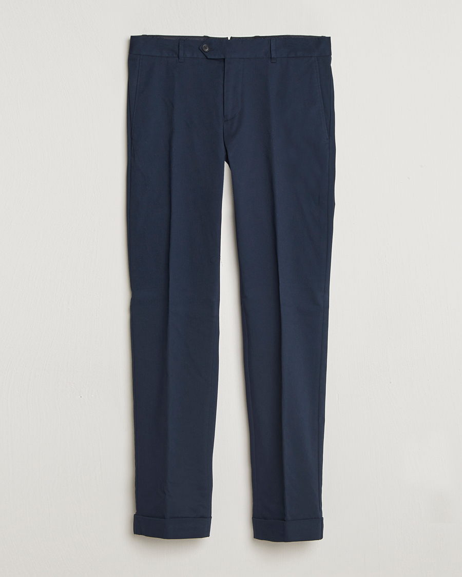 Homme | Pantalons | BOSS BLACK | Genius Cotton Trousers Dark Blue