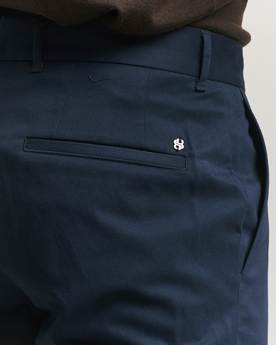Homme | Pantalons | BOSS BLACK | Genius Cotton Trousers Dark Blue
