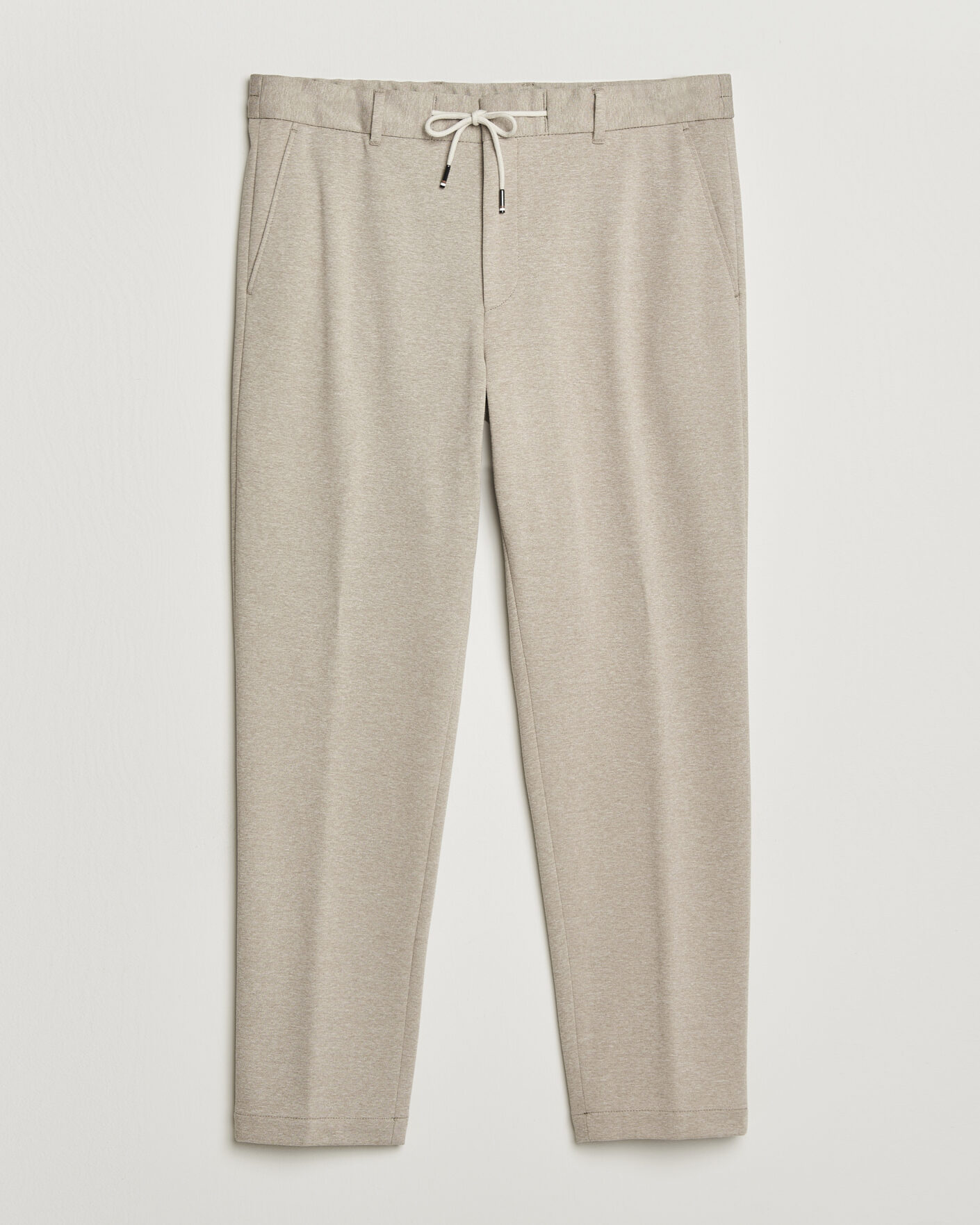 Homme | Pantalons | BOSS BLACK | Perin Jersey Drawstring Trousers Dark Beige