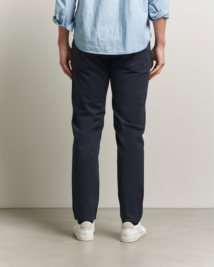 Homme | Pantalons | BOSS BLACK | Re.Maine Cotton 5-Pocket Pants Dark Blue