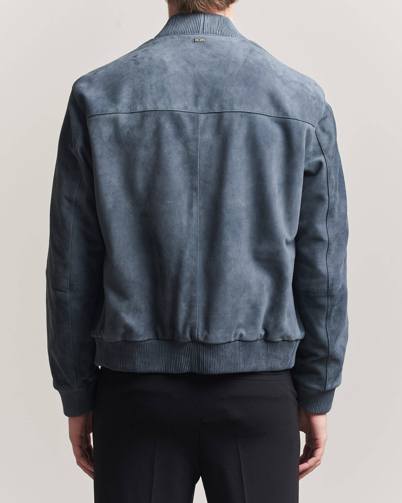 Homme | Manteaux Et Vestes | BOSS BLACK | Muller Suede Jacket Open Blue