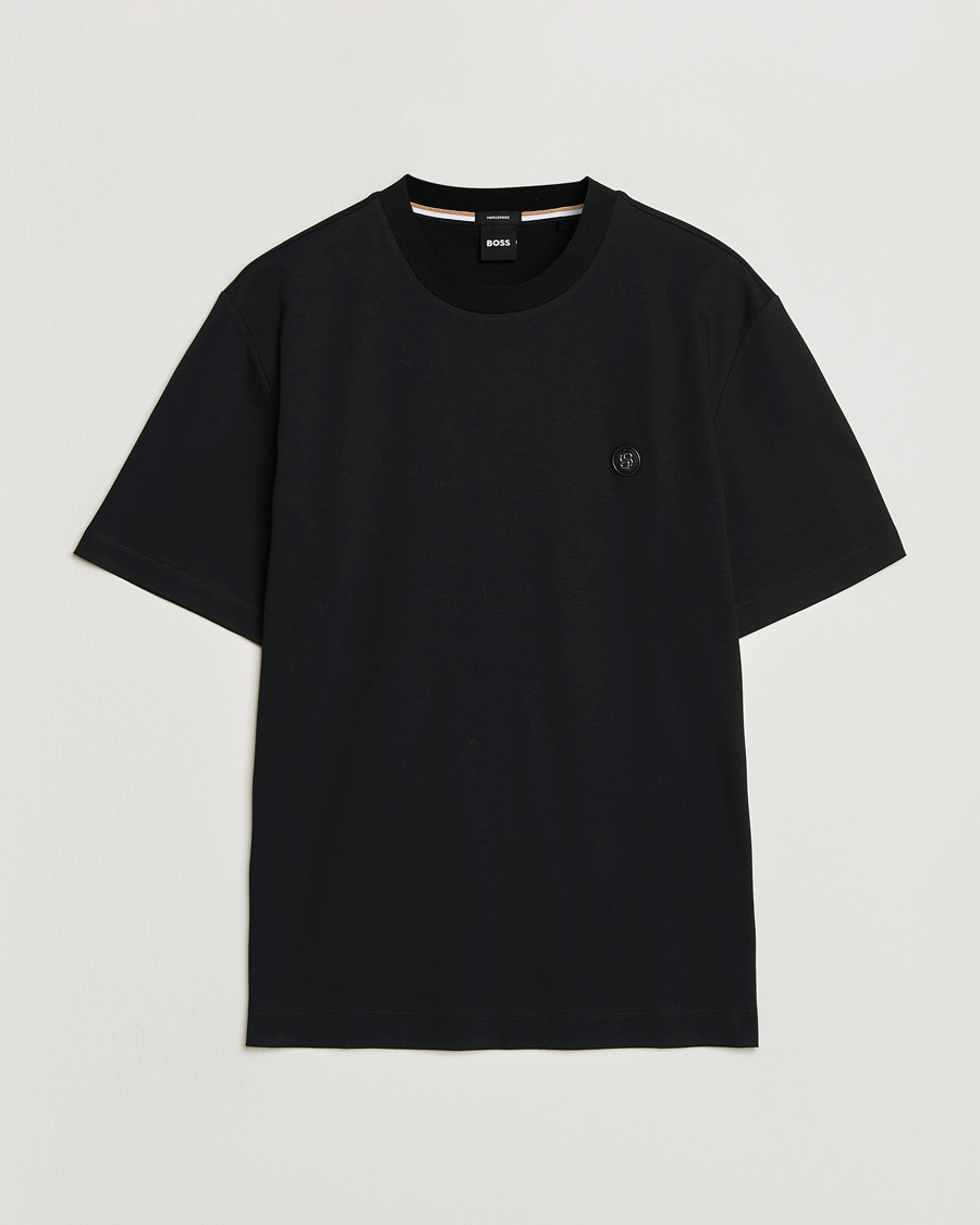 Homme | T-shirts | BOSS BLACK | Taut Regular Fit T-Shirt Black