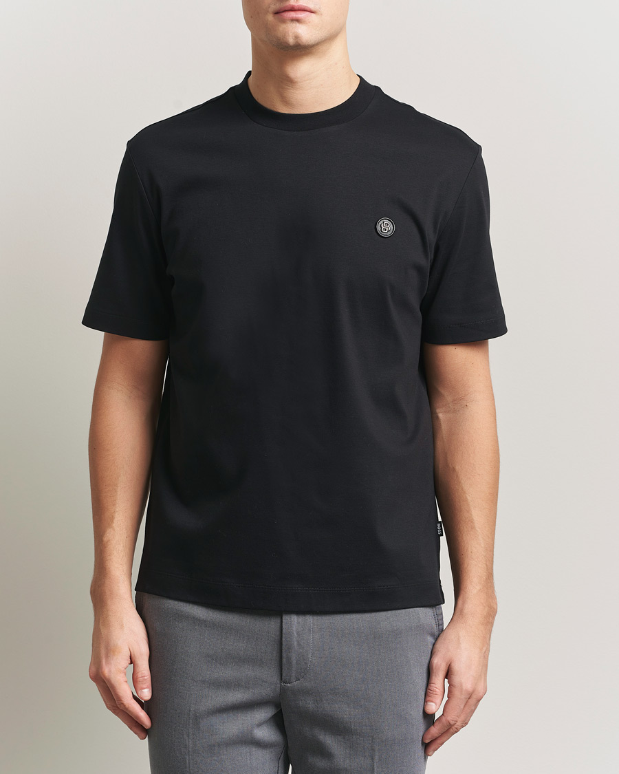 Homme | T-shirts | BOSS BLACK | Taut Regular Fit T-Shirt Black