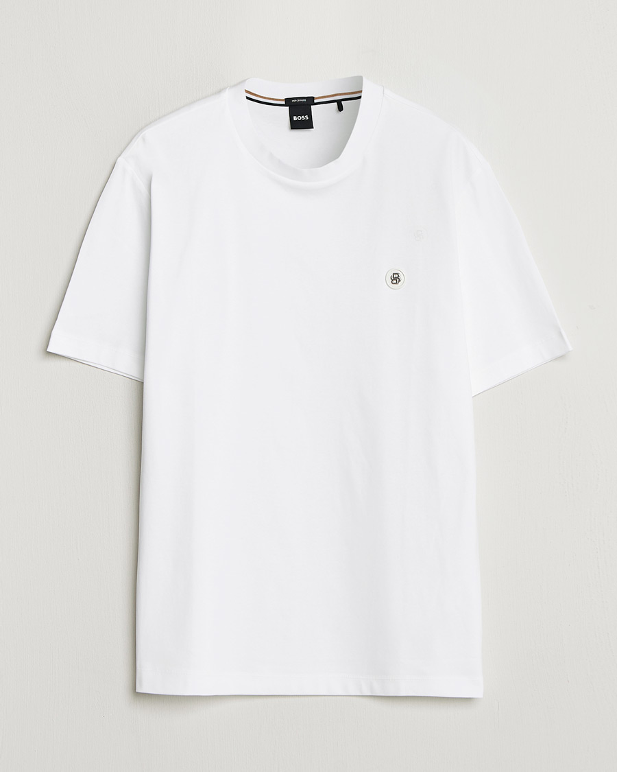 Homme | T-shirts | BOSS BLACK | Taut Regular Fit T-Shirt White