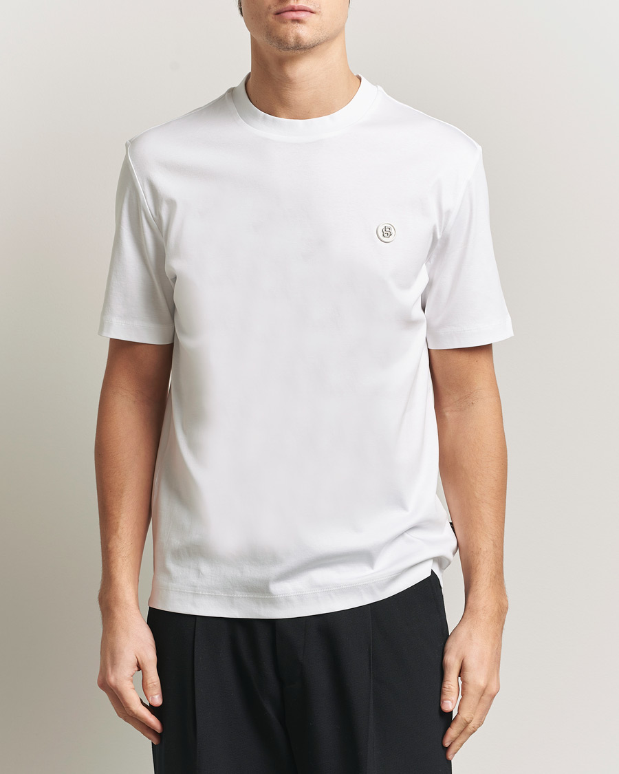 Homme | T-shirts | BOSS BLACK | Taut Regular Fit T-Shirt White
