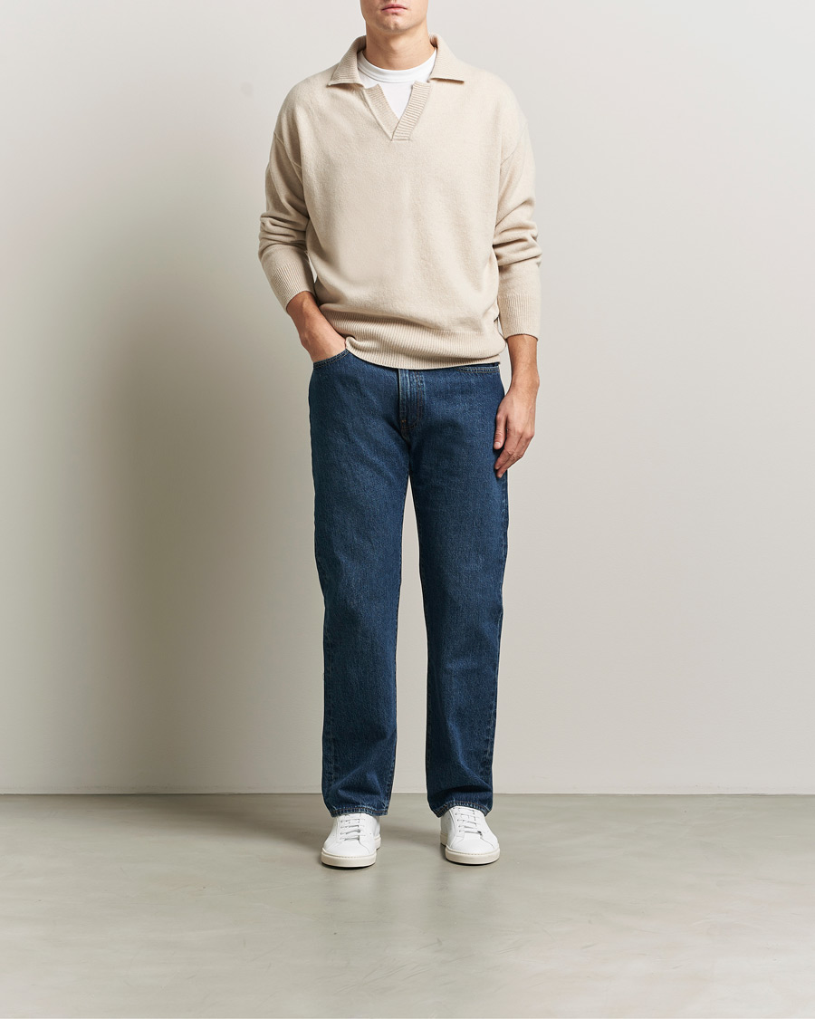 Homme | Pulls Et Tricots | BOSS BLACK | Ucari Wool Knitted Polo Open White