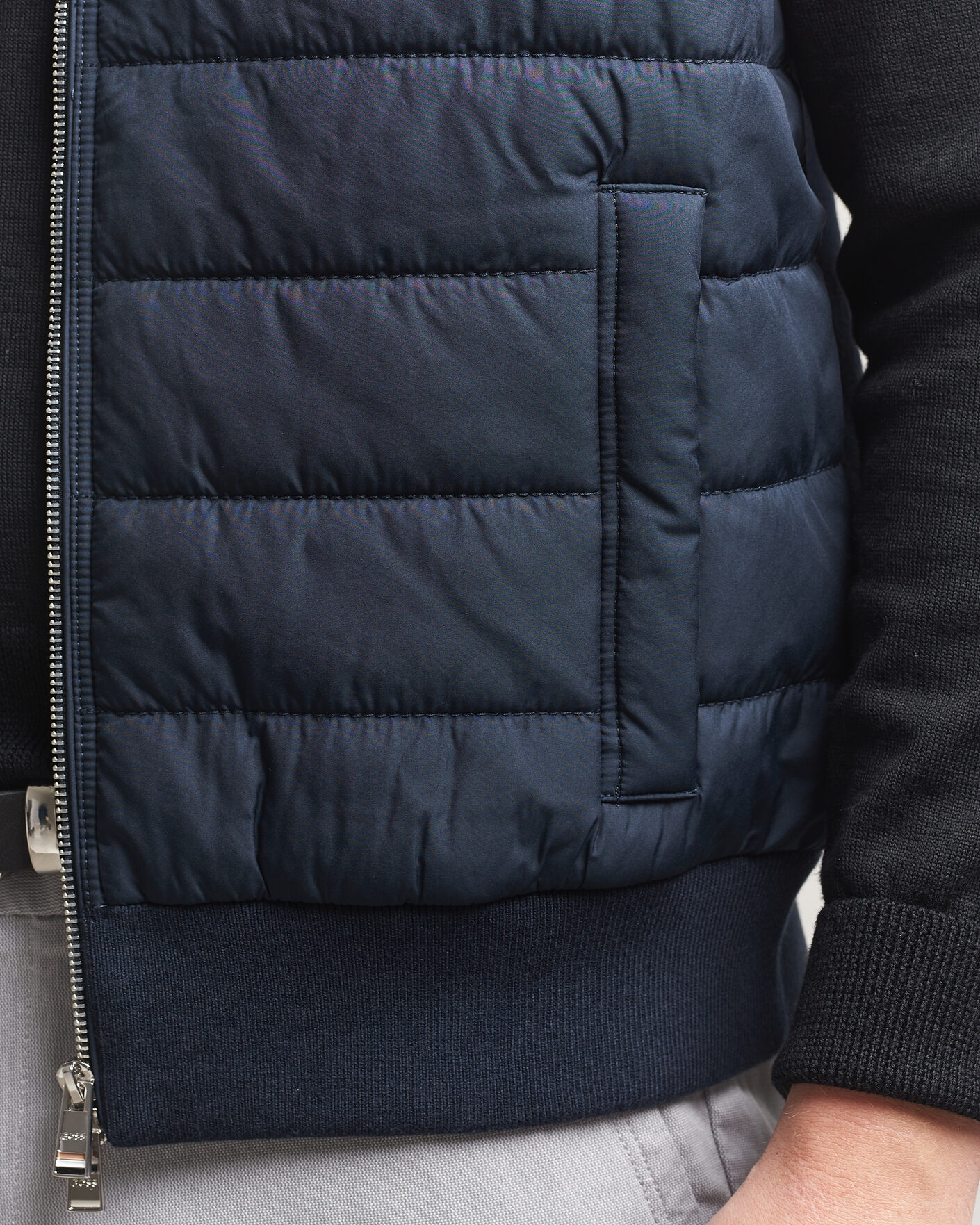 Homme | Gilets | BOSS BLACK | Urwin Cotton/Wool Vest Dark Blue