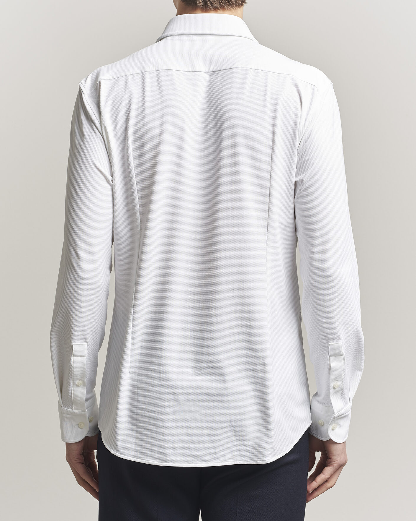 Homme | Chemises | BOSS BLACK | Hank Structured Jersey Shirt White