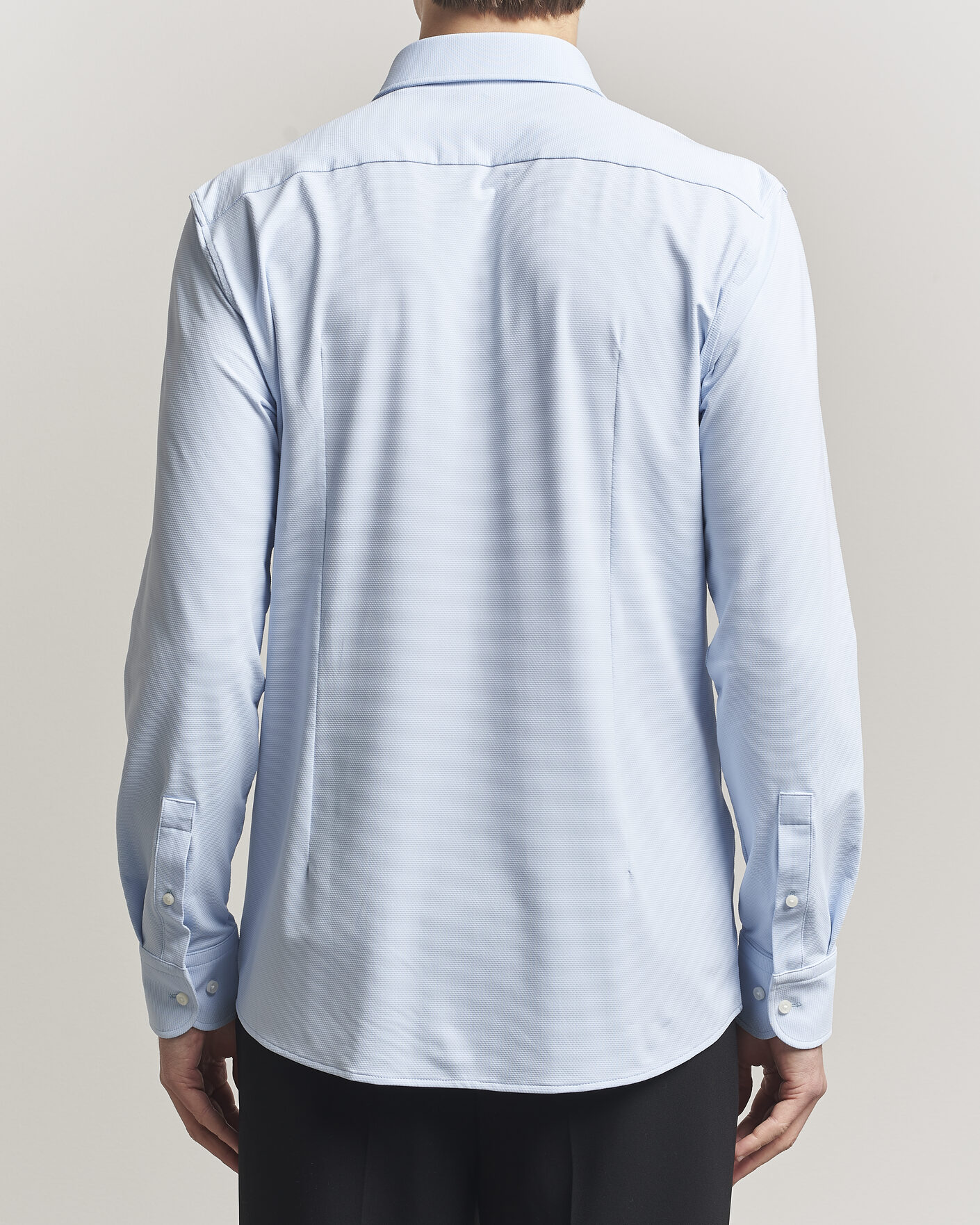 Homme | Chemises | BOSS BLACK | Hank Structured Jersey Shirt Light Blue