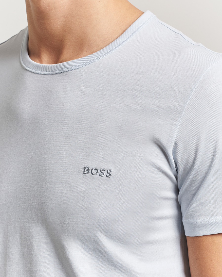 Homme | T-shirts | BOSS BLACK | 3-Pack Crew Neck T-Shirt Green/Blue/Navy