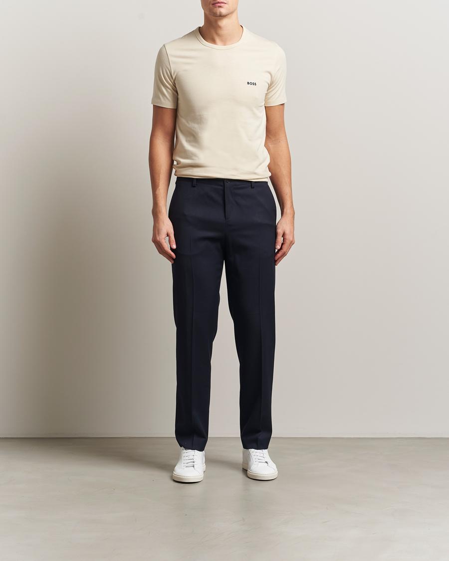 Homme | T-shirts | BOSS BLACK | 3-Pack Crew Neck T-Shirt Beige/Navy/Black