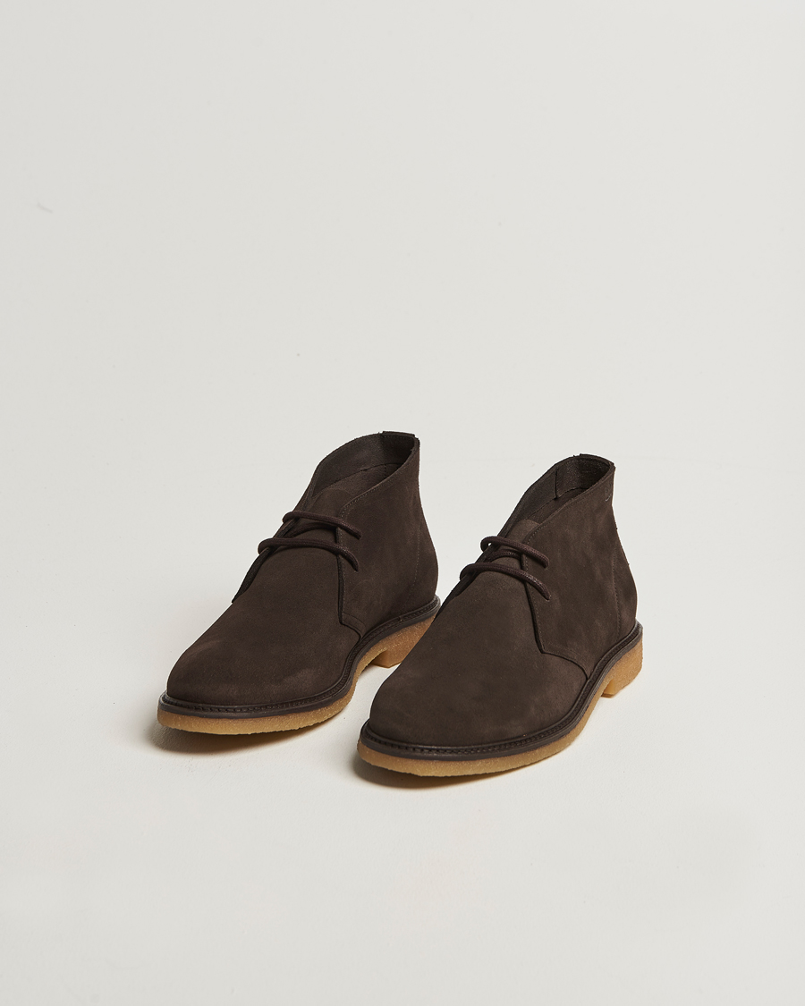 Homme | Bottes | BOSS BLACK | Kope Suede Desert Boots Dark Brown
