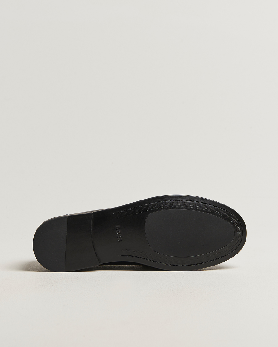 Homme | Loafers | BOSS BLACK | Tevan Leather Moccasin Black