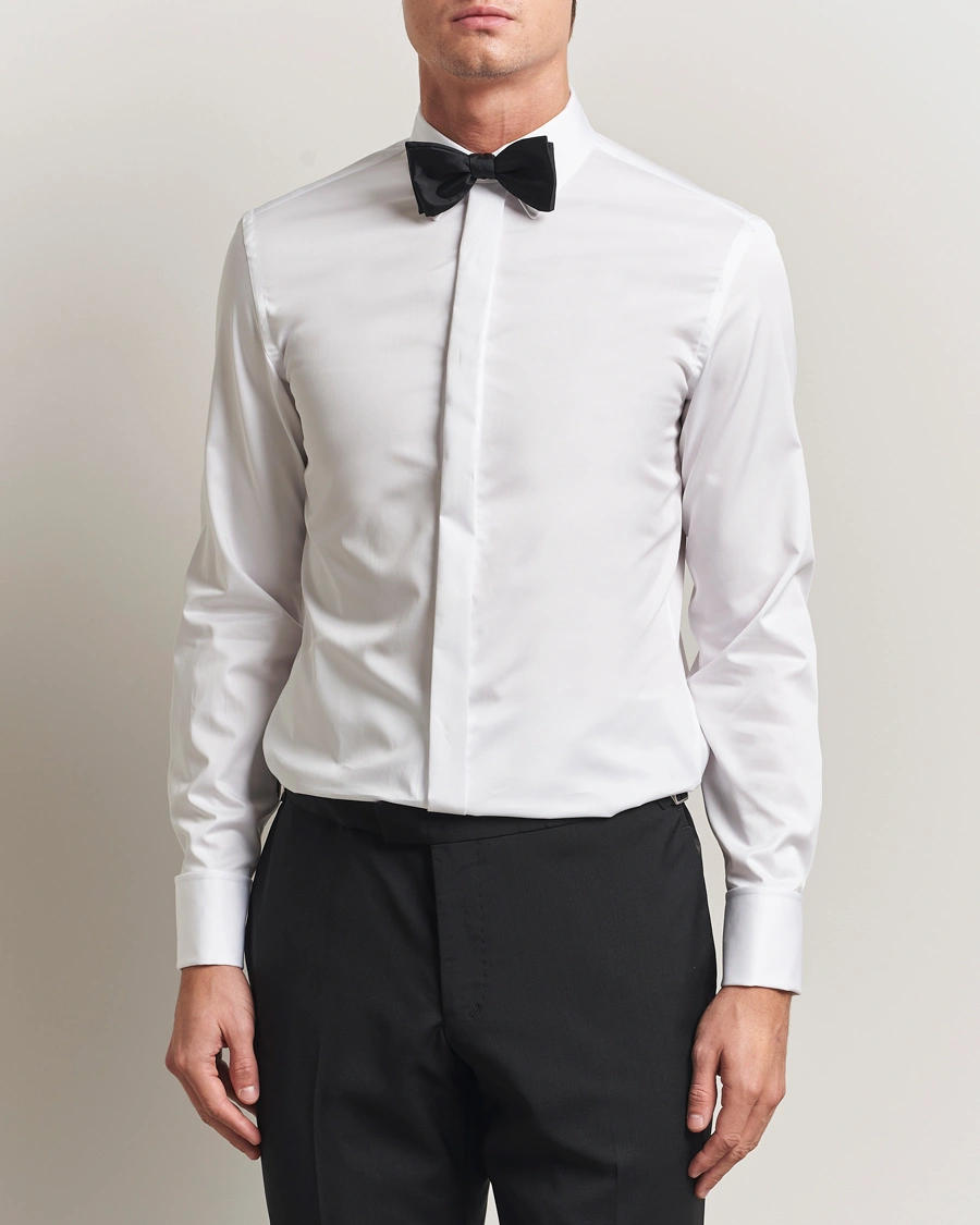 Homme | Chemises | Tiger of Sweden | Adley Tuxedo Shirt Pure White