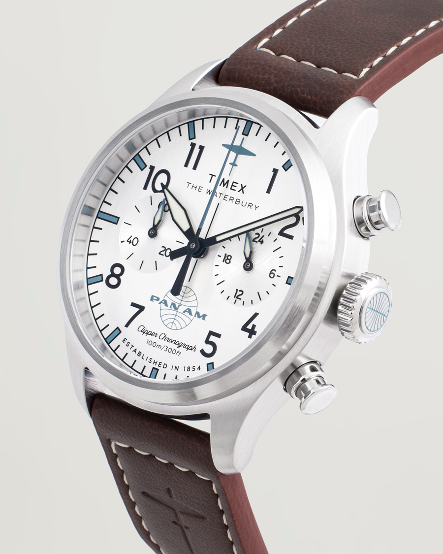 Homme | Timex Waterbury Ace Pan Chronograph 41mm Silver Dial | Timex | Waterbury Ace Pan Chronograph 41mm Silver Dial