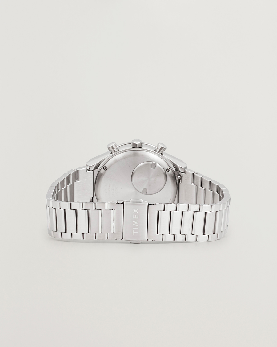 Homme | Timex Q Chronograph Tonal Sub Dials 40mm White Dial | Timex | Q Chronograph Tonal Sub Dials 40mm White Dial