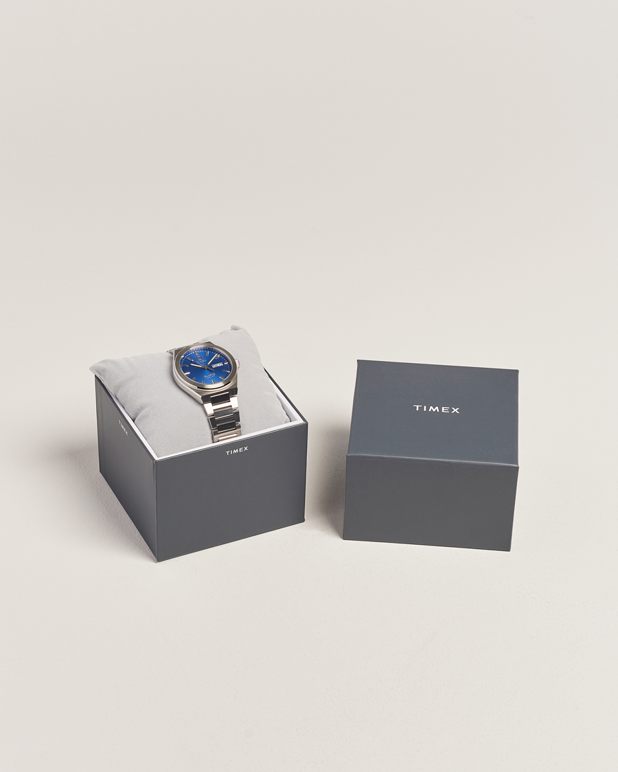 Homme | Timex Q Continental Day/Date 38mm Blue Dial | Timex | Q Continental Day/Date 38mm Blue Dial