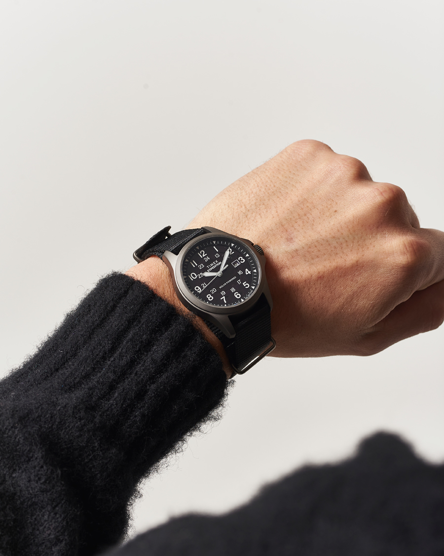 Homme | Timex Expedition Field Post Solar rPET Strap 36mm Black Dial | Timex | Expedition Field Post Solar rPET Strap 36mm Black Dial