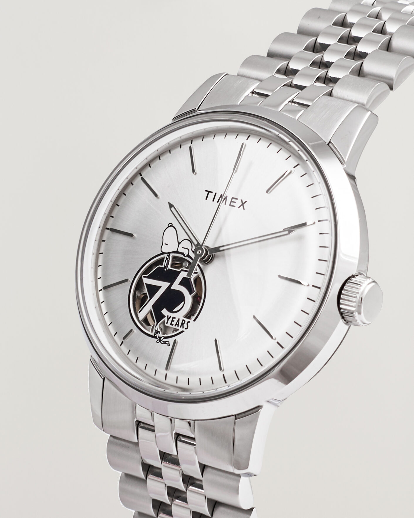 Homme | Timex Timex X Peanuts Snoopy Marlin Automatic 40mm Silver | Timex | X Peanuts Snoopy Marlin Automatic 40mm Silver