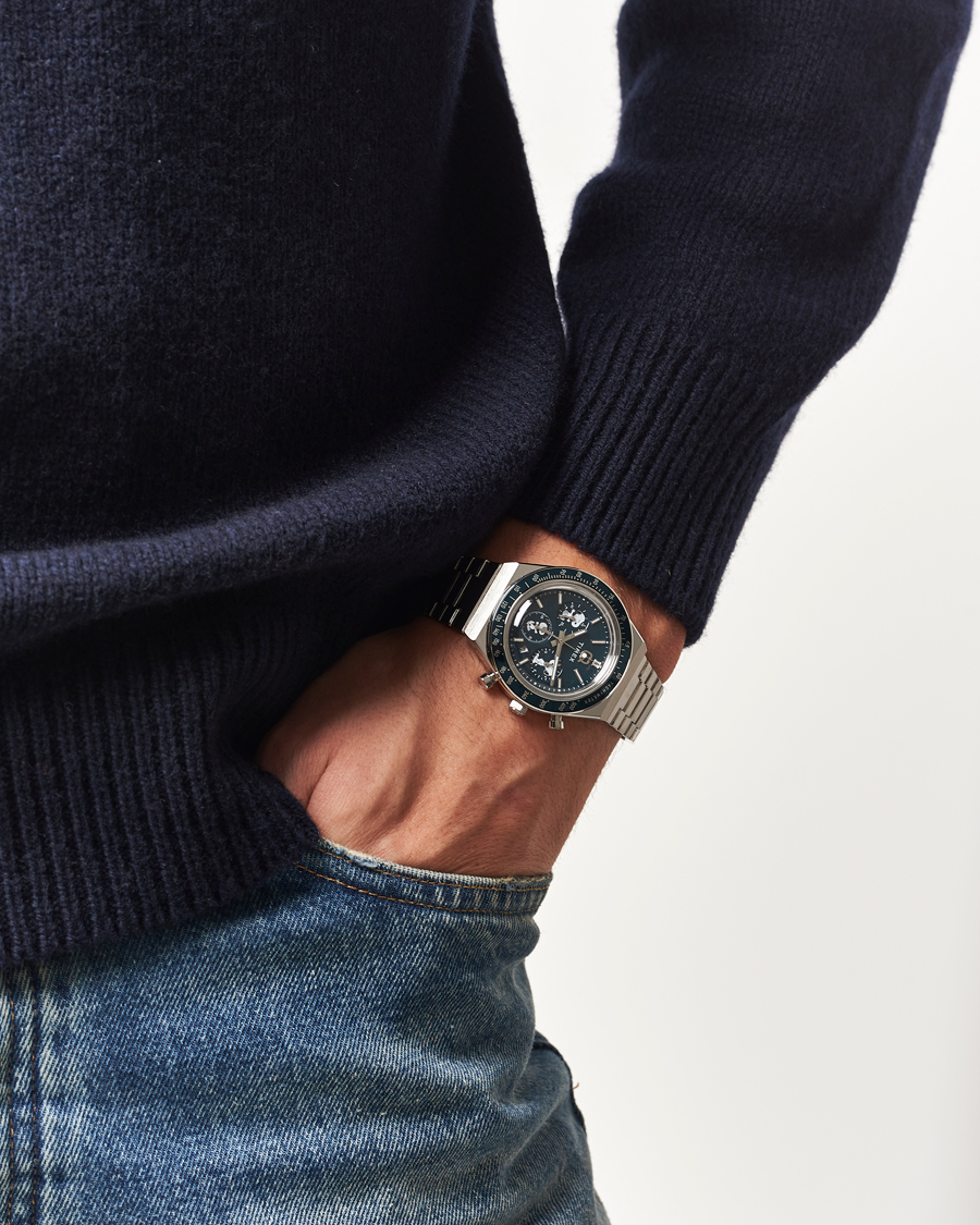 Homme | Timex Timex X Peanuts Q Chronograph Snoopy 40mm Blue Dial | Timex | X Peanuts Q Chronograph Snoopy 40mm Blue Dial