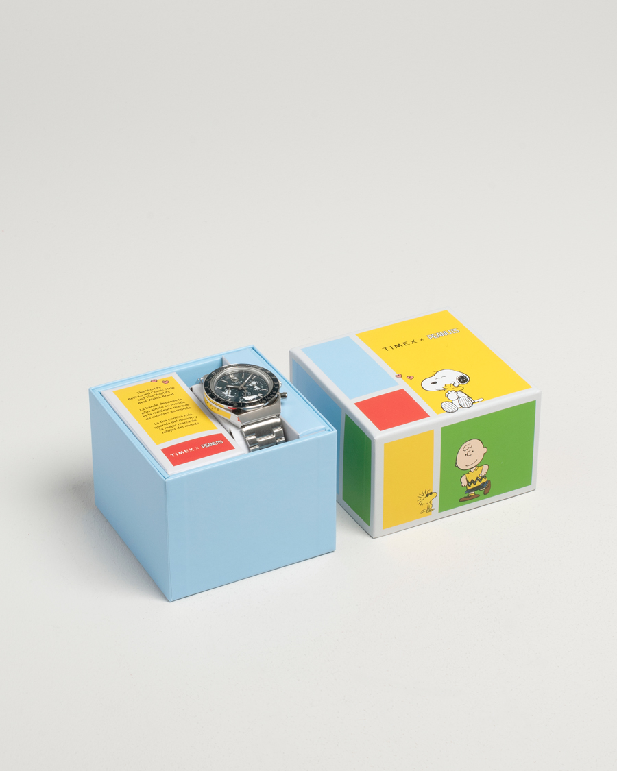 Homme | Timex Timex X Peanuts Q Chronograph Snoopy 40mm Blue Dial | Timex | X Peanuts Q Chronograph Snoopy 40mm Blue Dial