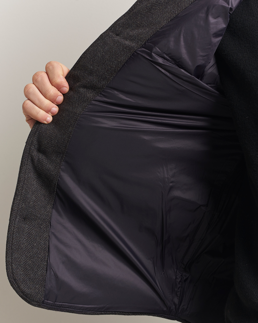 Homme | Gilets | Polo Ralph Lauren | Knitted Herringbone Vest Dark Charcoal Heather