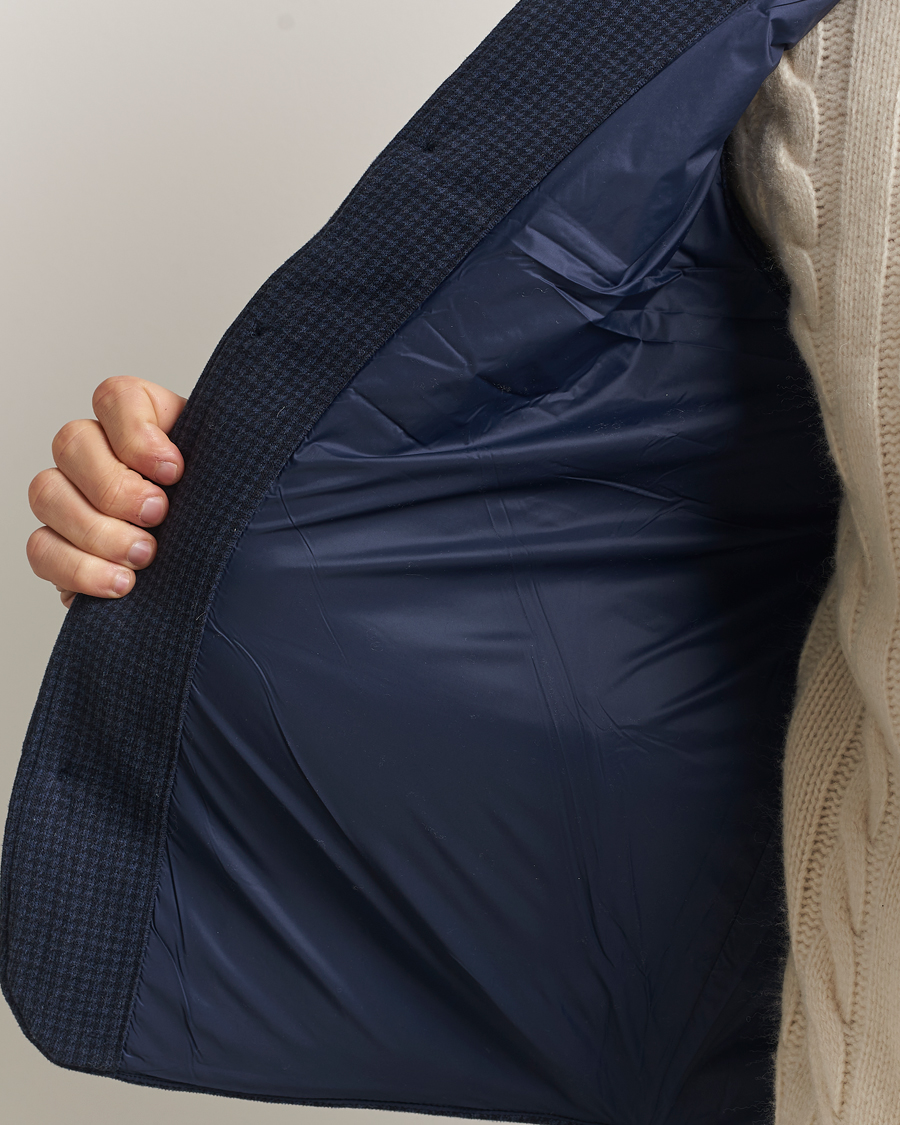 Homme | Gilets | Polo Ralph Lauren | Knitted Dogtooth Vest Winter Navy Heather