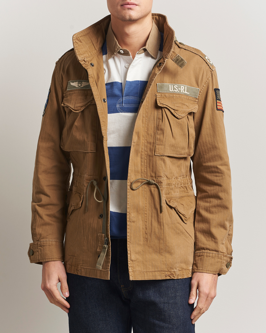 Homme | Manteaux Et Vestes | Polo Ralph Lauren | Herringbone Field Patch Jacket Sandsurf