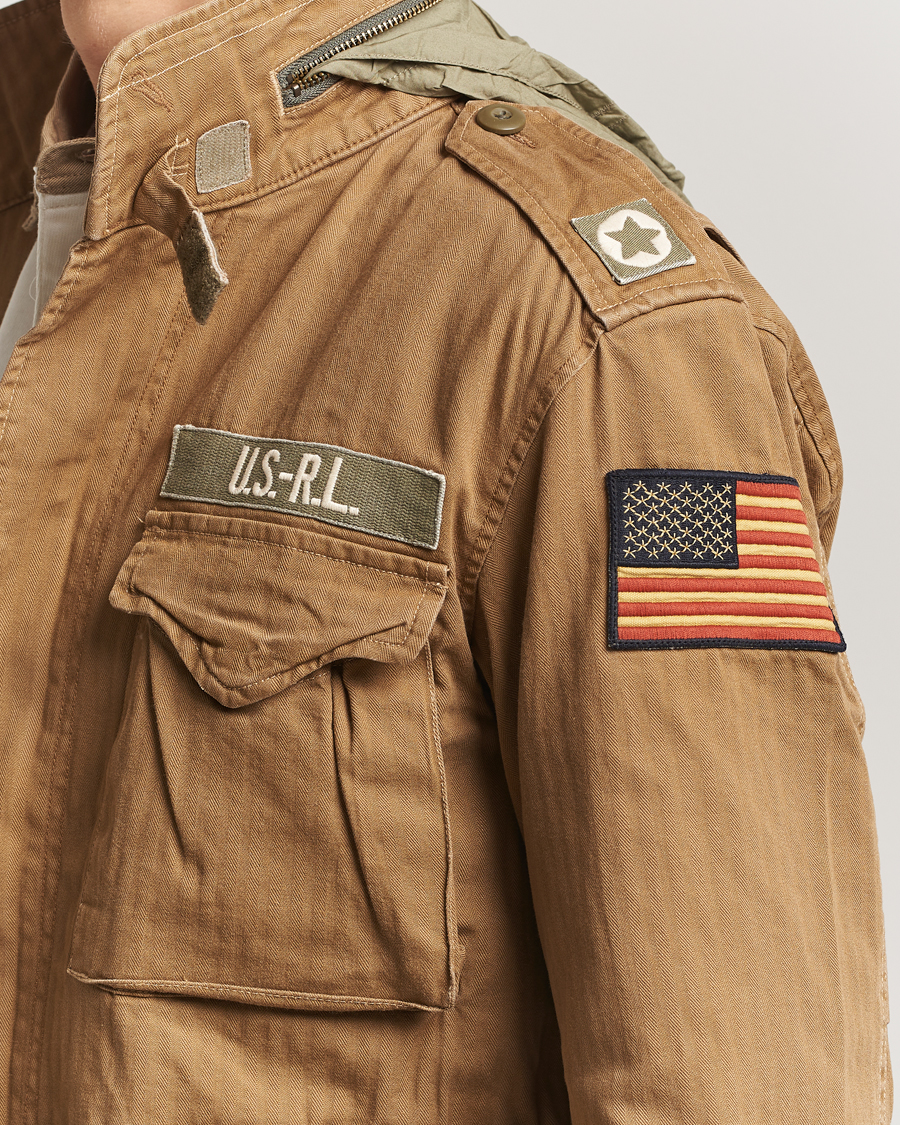 Homme | Manteaux Et Vestes | Polo Ralph Lauren | Herringbone Field Patch Jacket Sandsurf