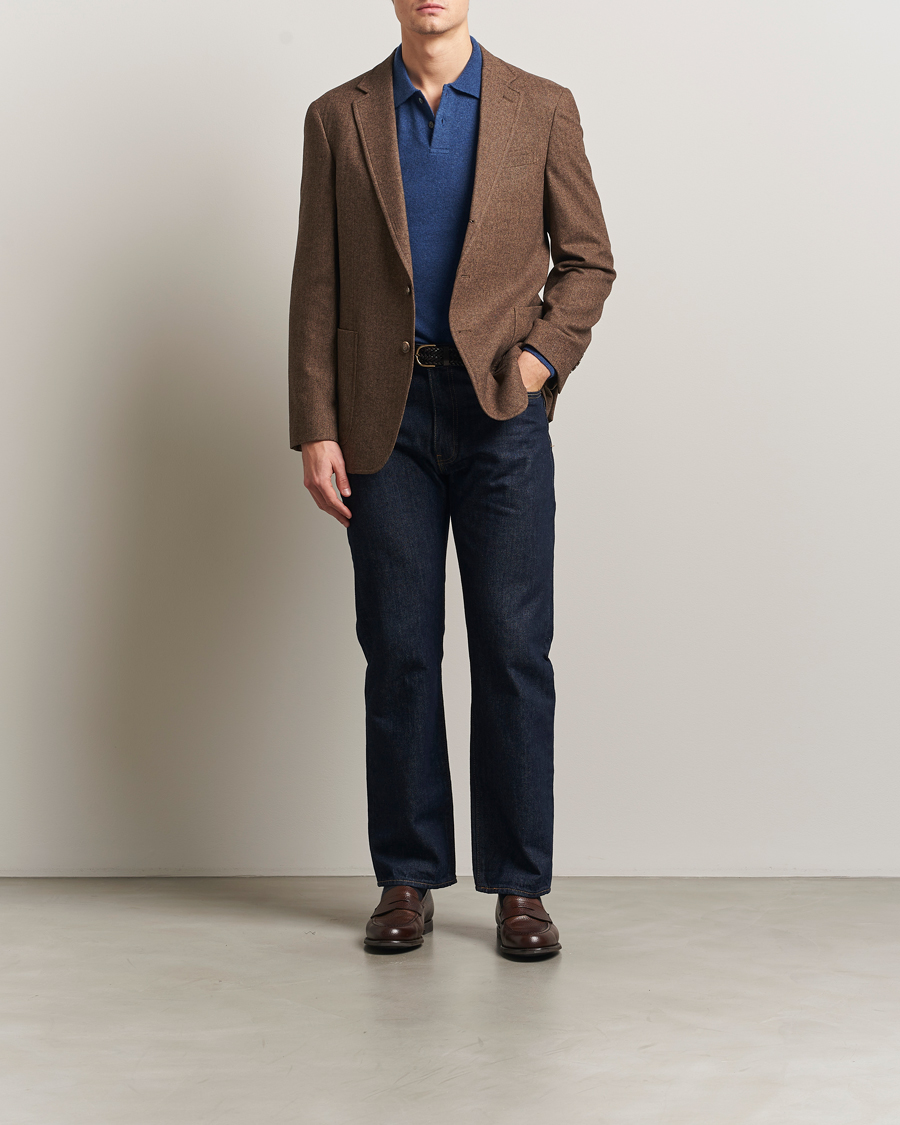Homme | Blazers | Polo Ralph Lauren | Herringbone Single Breasted Sportcoat Brown/Tan
