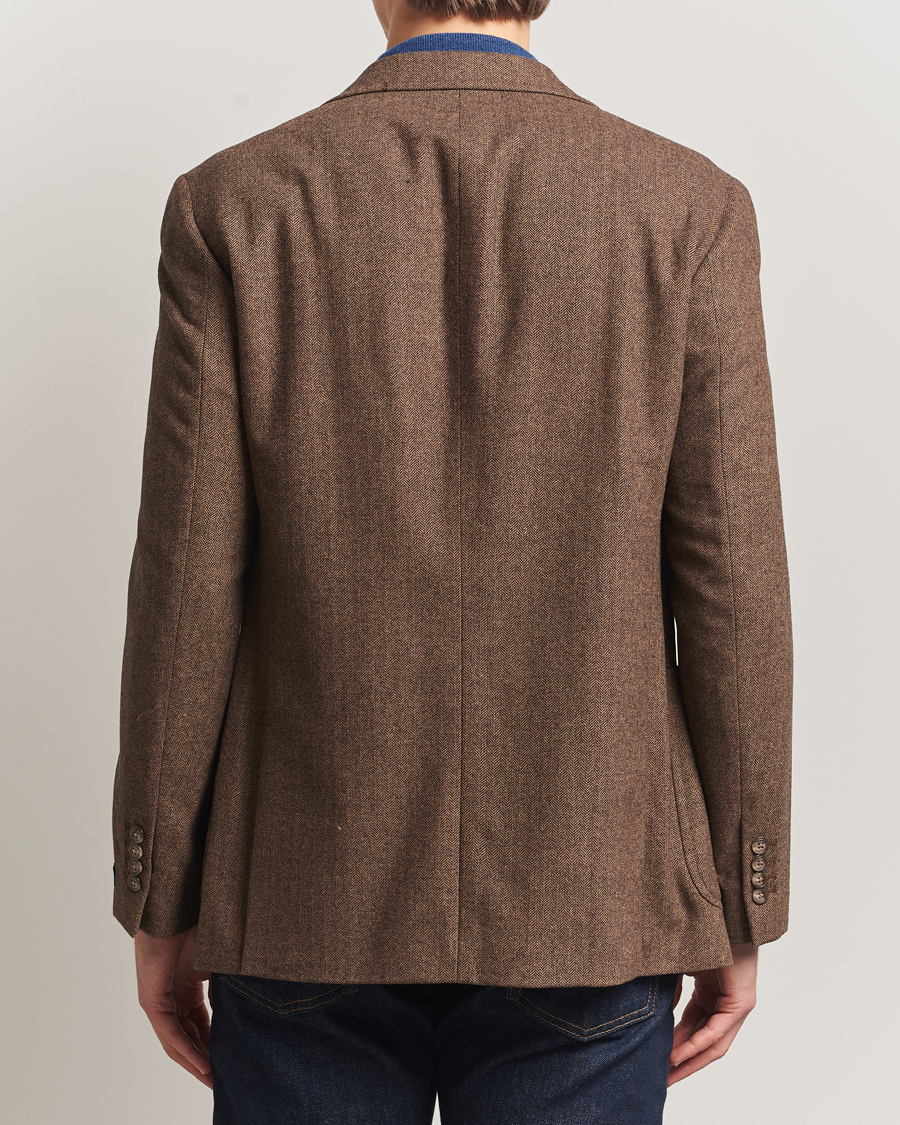 Homme | Blazers | Polo Ralph Lauren | Herringbone Single Breasted Sportcoat Brown/Tan