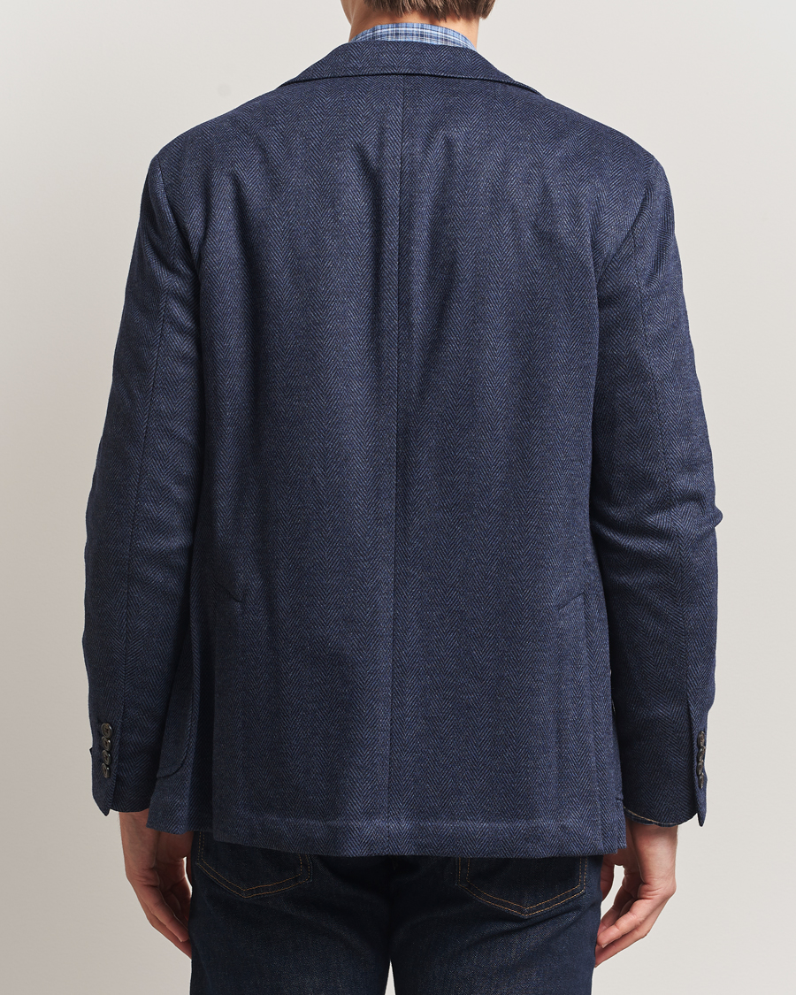 Homme | Blazers | Polo Ralph Lauren | Herringbone Single Breasted Sportcoat Navy Multi