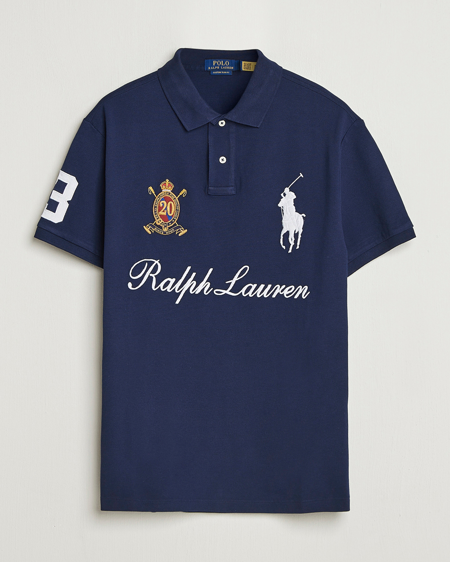 Homme | Polos | Polo Ralph Lauren | Custom Slim Fit Big Pony Polo Cruise Navy
