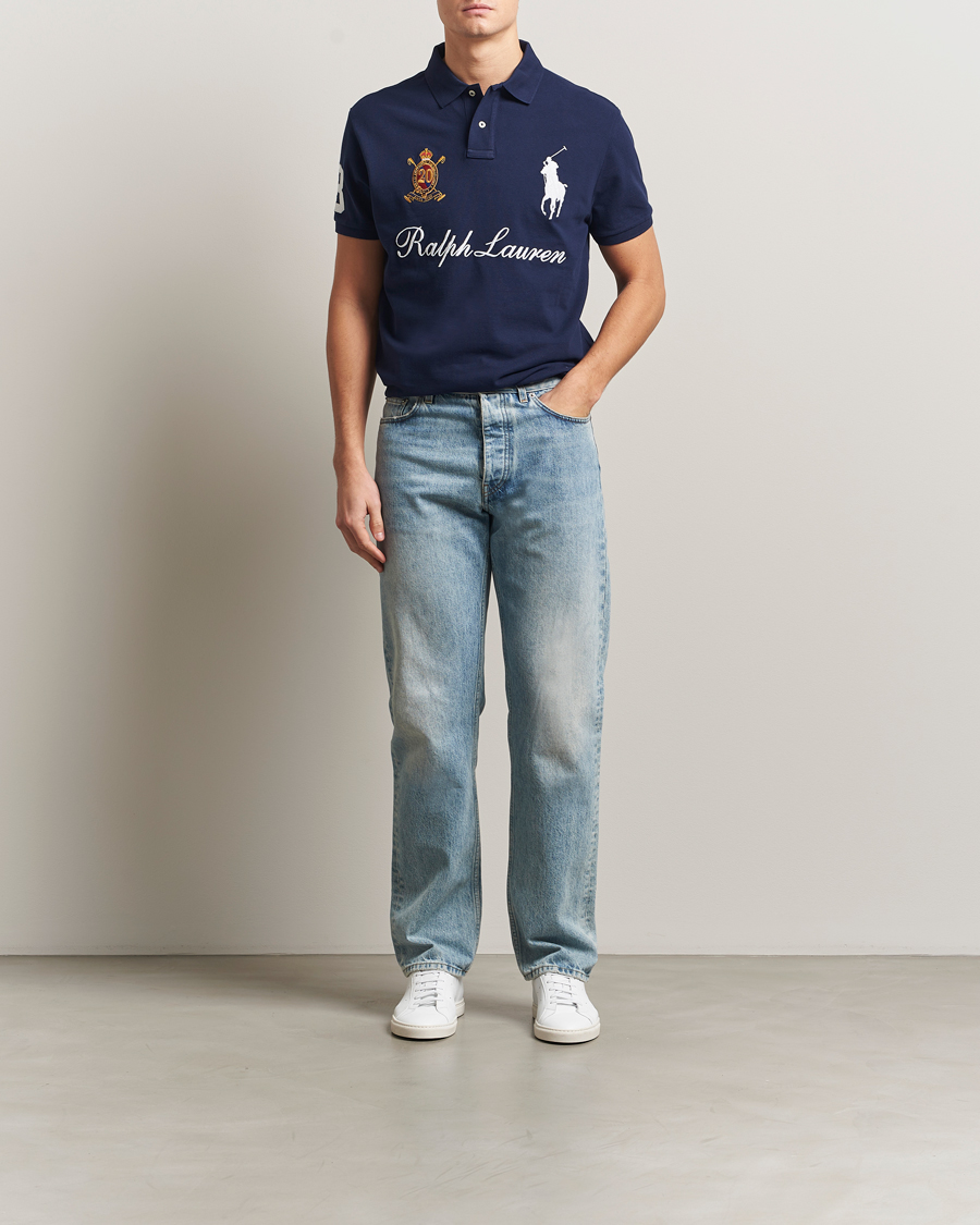 Homme | Polos | Polo Ralph Lauren | Custom Slim Fit Big Pony Polo Cruise Navy