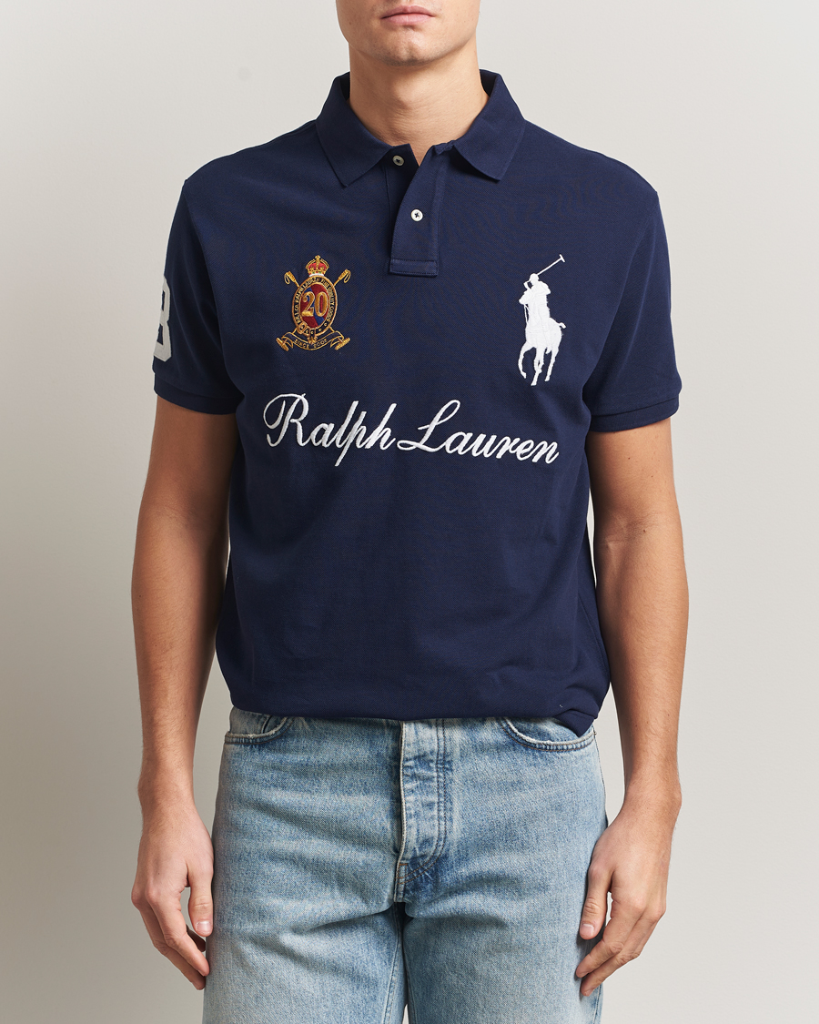 Homme | Polos | Polo Ralph Lauren | Custom Slim Fit Big Pony Polo Cruise Navy