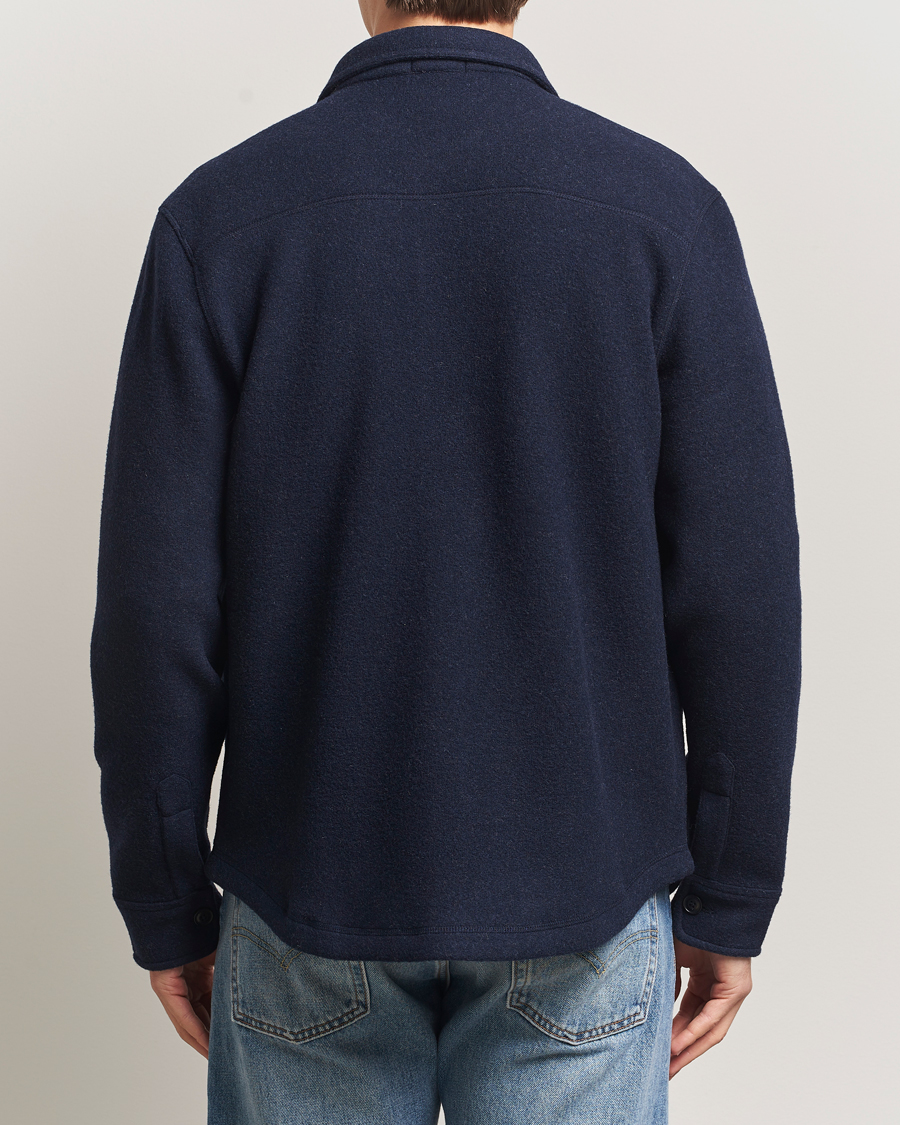 Homme | Chemises | Polo Ralph Lauren | Brushed Double Knitted Overshirt Worth Navy Heather