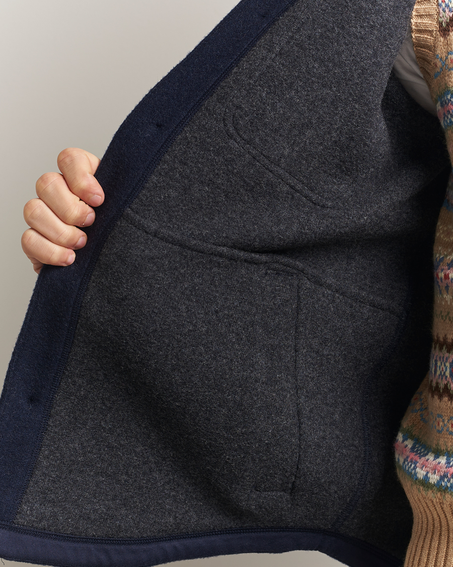 Homme | Chemises | Polo Ralph Lauren | Brushed Double Knitted Overshirt Worth Navy Heather