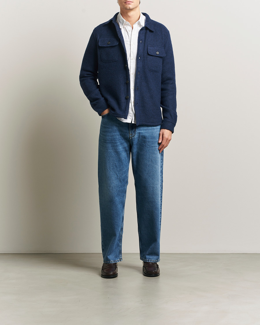 Homme | Chemises | Polo Ralph Lauren | Felted Wool Pocket Shirt RL Navy