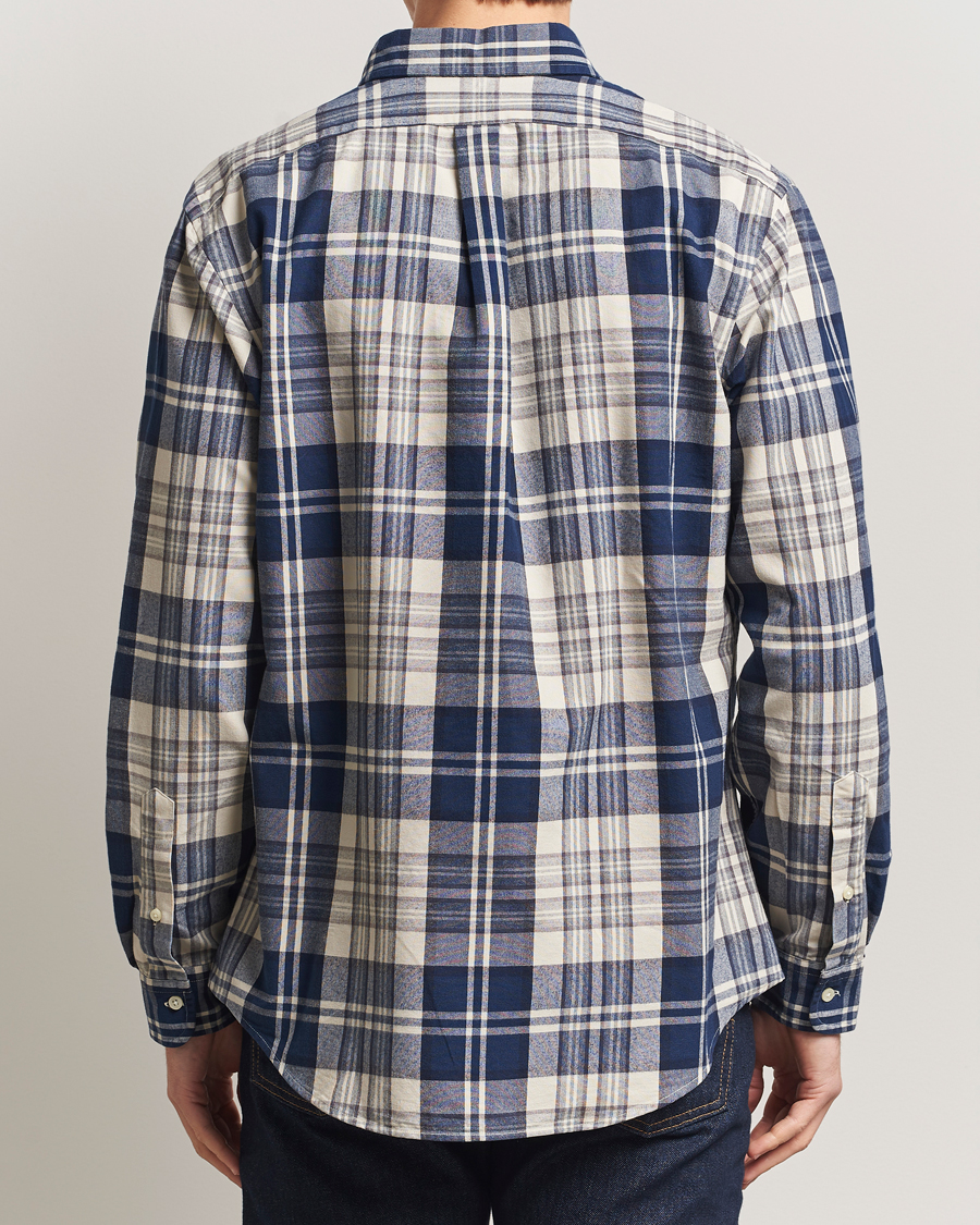 Homme | Chemises | Polo Ralph Lauren | Custom Fit Checked Shirt White/Navy Multi