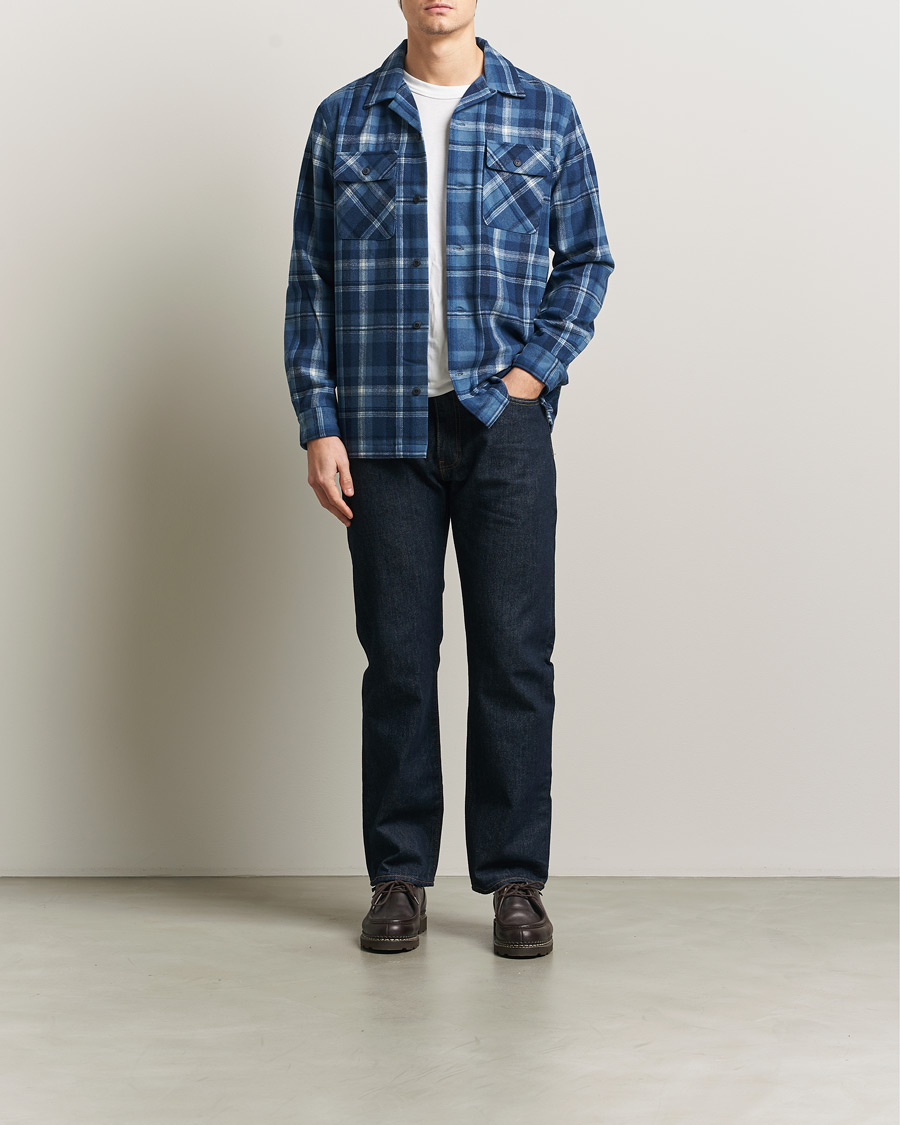 Homme | Chemises | Polo Ralph Lauren | Plainweave Wool Pocket Shirt Blue Heather Multi