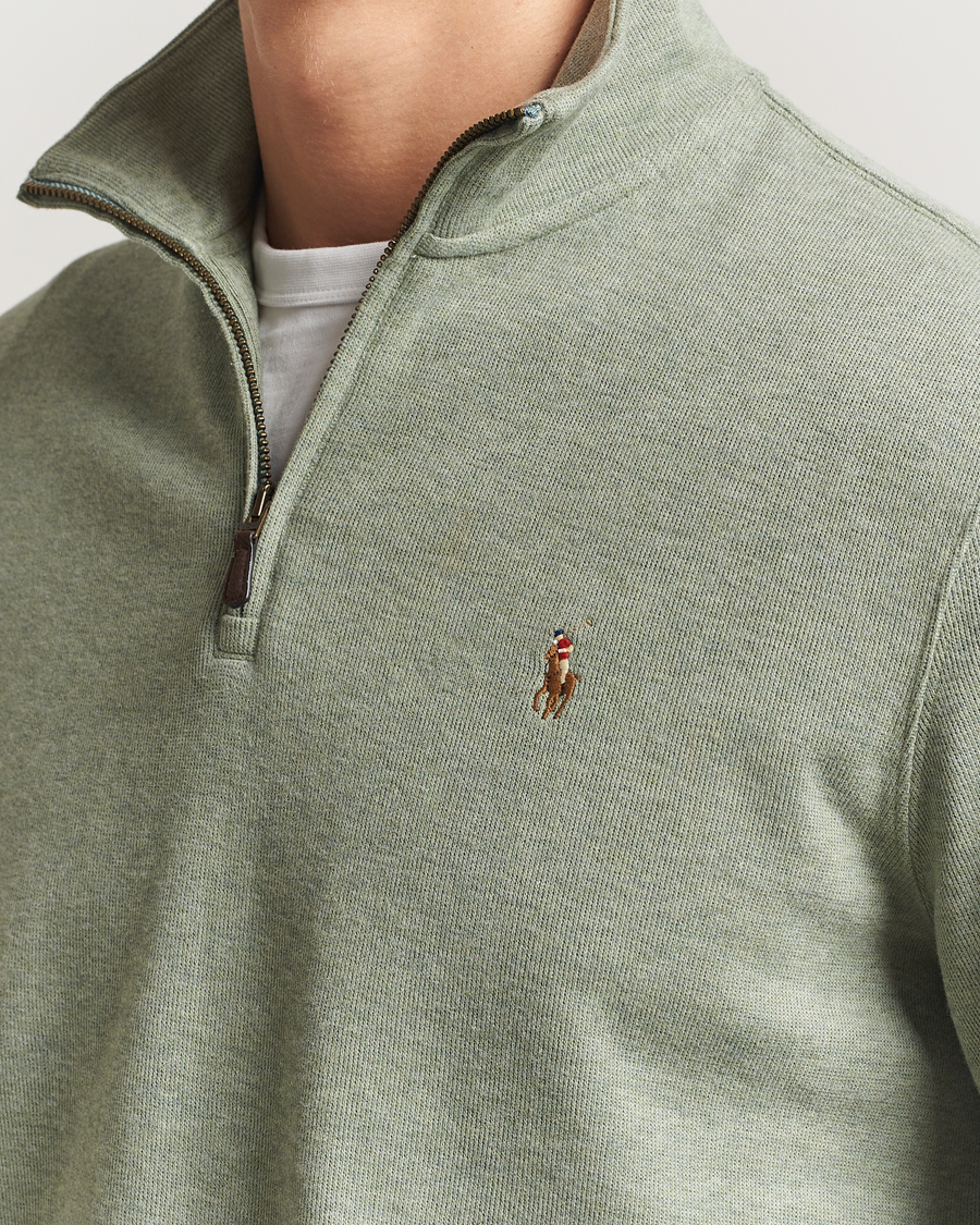 Homme | Pulls Et Tricots | Polo Ralph Lauren | Double Knitted Half Zip Greenery Heather