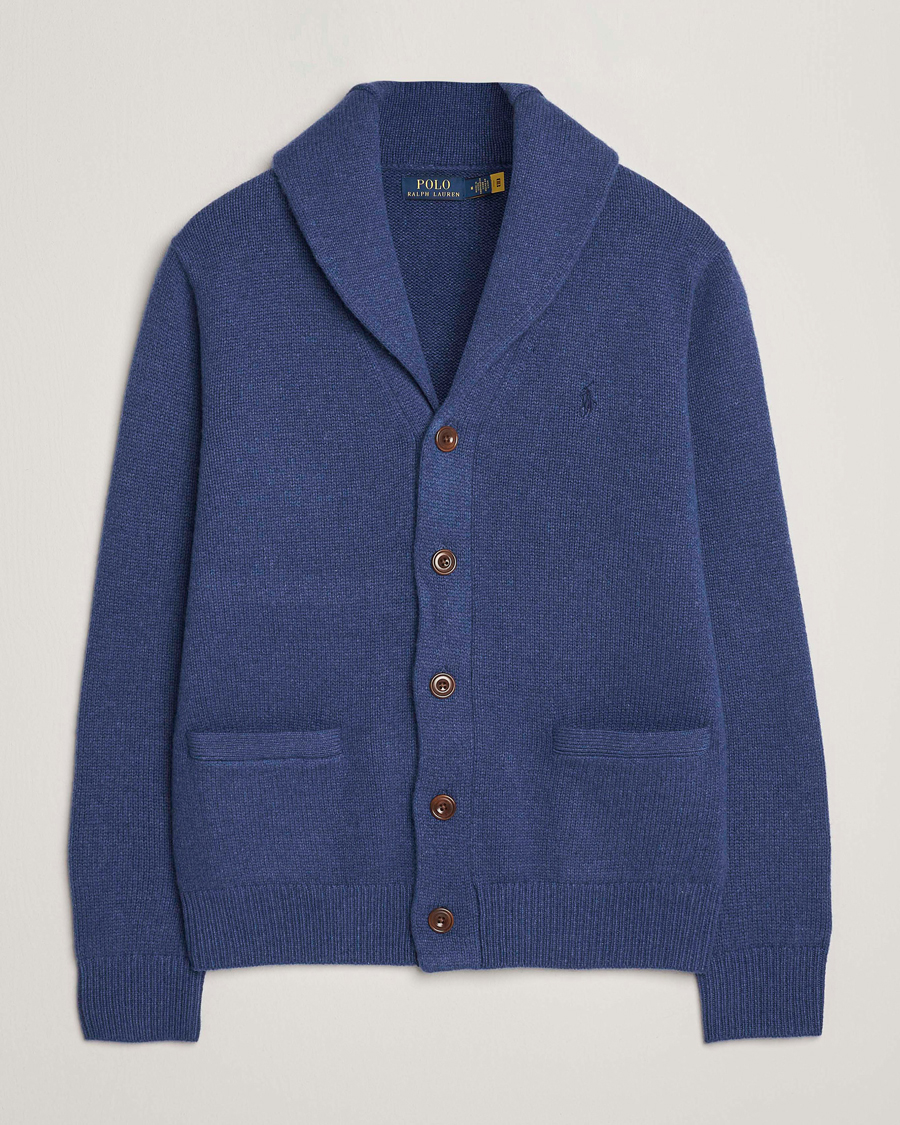 Homme | Pulls Et Tricots | Polo Ralph Lauren | Wool/Cashmere Shawl Collar Cardigan Navy Heather
