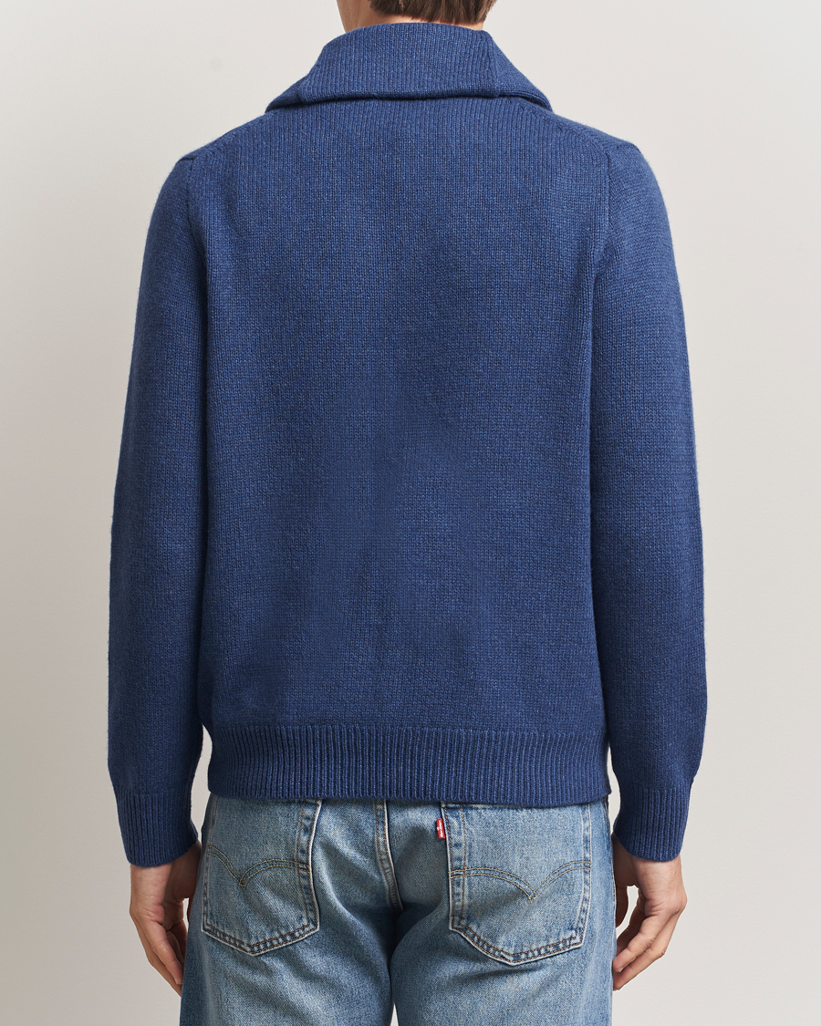 Homme | Pulls Et Tricots | Polo Ralph Lauren | Wool/Cashmere Shawl Collar Cardigan Navy Heather