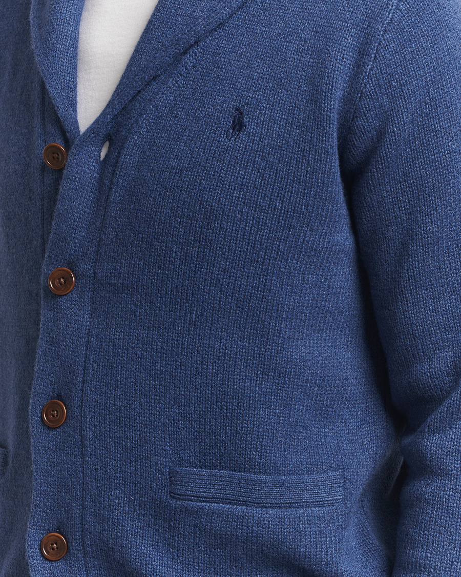 Homme | Pulls Et Tricots | Polo Ralph Lauren | Wool/Cashmere Shawl Collar Cardigan Navy Heather
