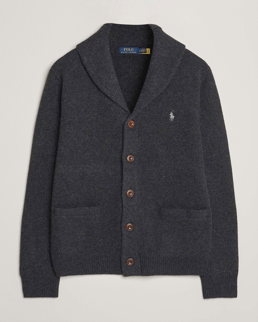 Homme | Pulls Et Tricots | Polo Ralph Lauren | Wool/Cashmere Shawl Collar Cardigan Granite Heather